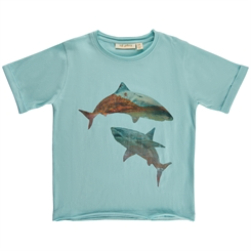 Soft Gallery Jadan T-shirt - "shark" Canal Blue